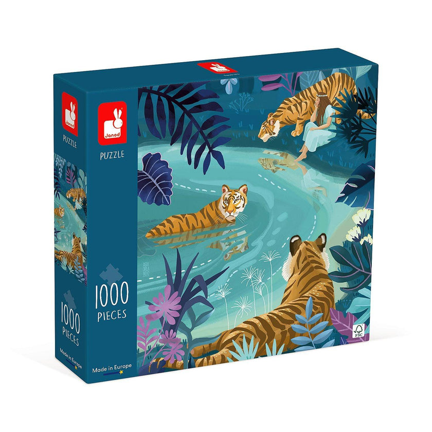 Janod - Tiger Gathering (1000-Piece Puzzle)
