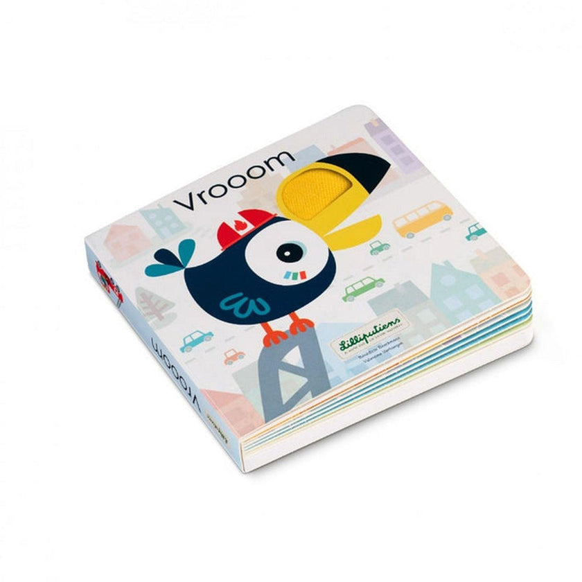 Janod - Vrooom - Livre tactile et sonore