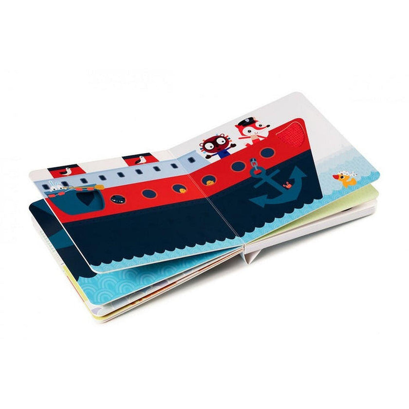 Janod - Vrooom - Livre tactile et sonore