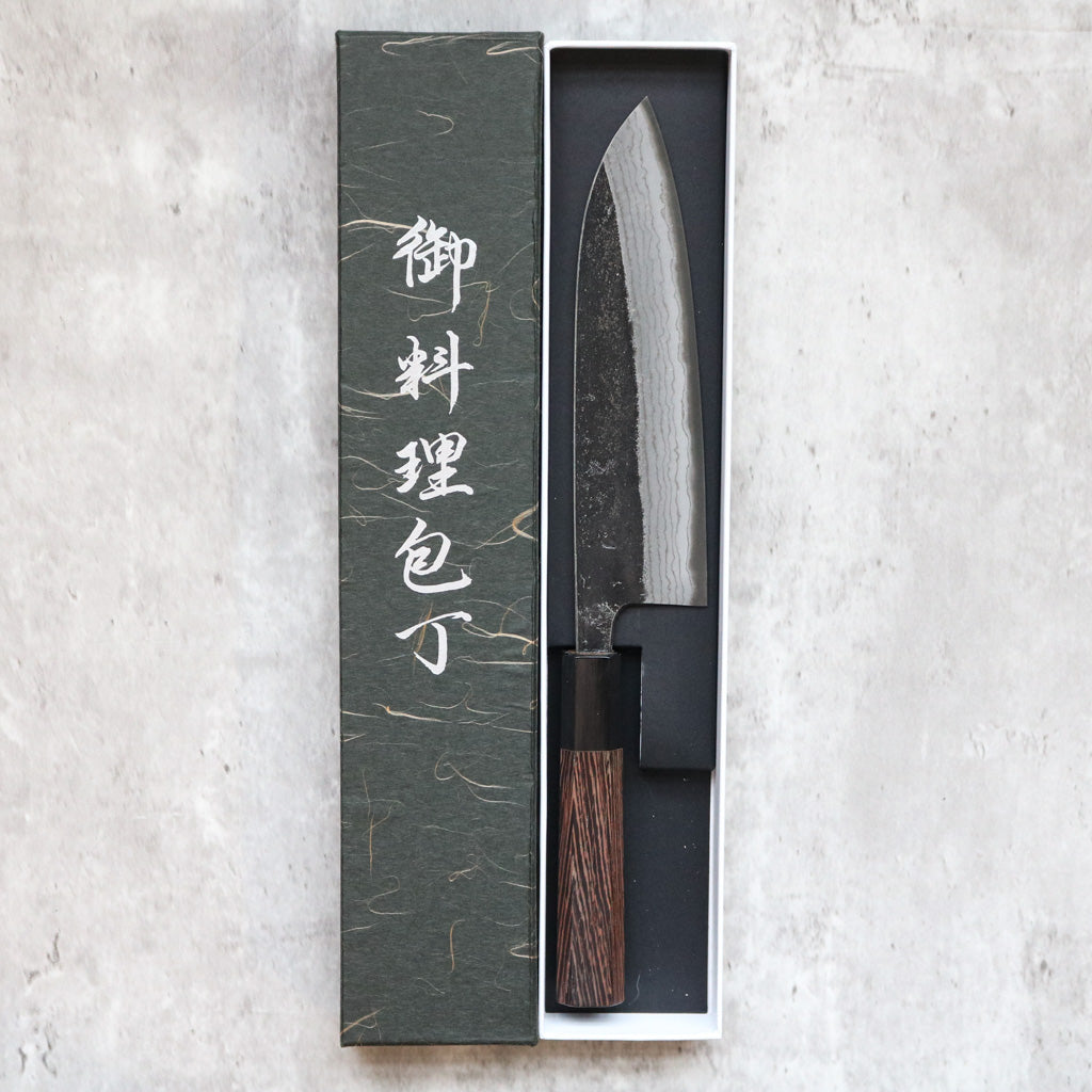 Hatsukokoro Kurouchi Santoku 180mm