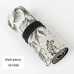 Japanese Printed Canvas High-capacity Rolling Pencil Case