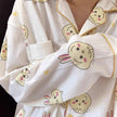 Japanese Sweet Cartoon Long Sleeved Pajamas For Women