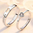Japanese & Korean Style Unisex Heart To Heart Love Ring