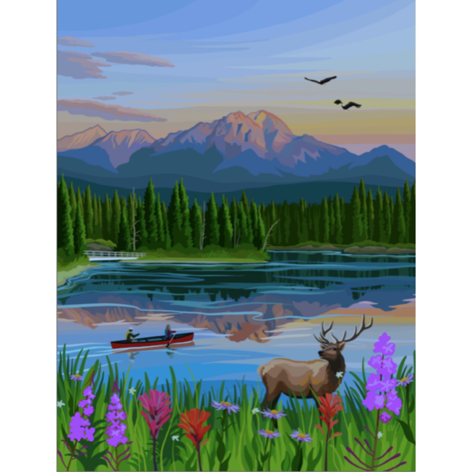 Jasper Flowers | 500-Piece Puzzle for Adults | Designed in Canada by Kelsey Voss