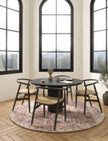 Jasper Rose Taupe Red Rug