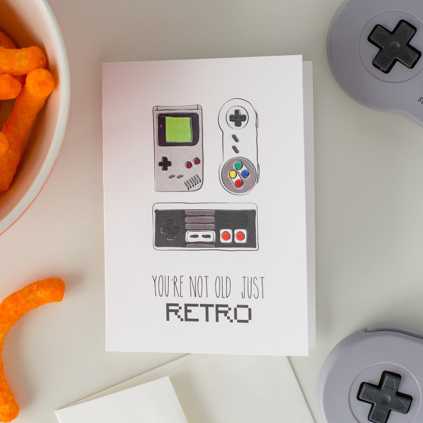 You're Not Old Just Retro - Greeting Card