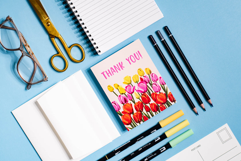 Thank You! (Tulips) - Greeting Card