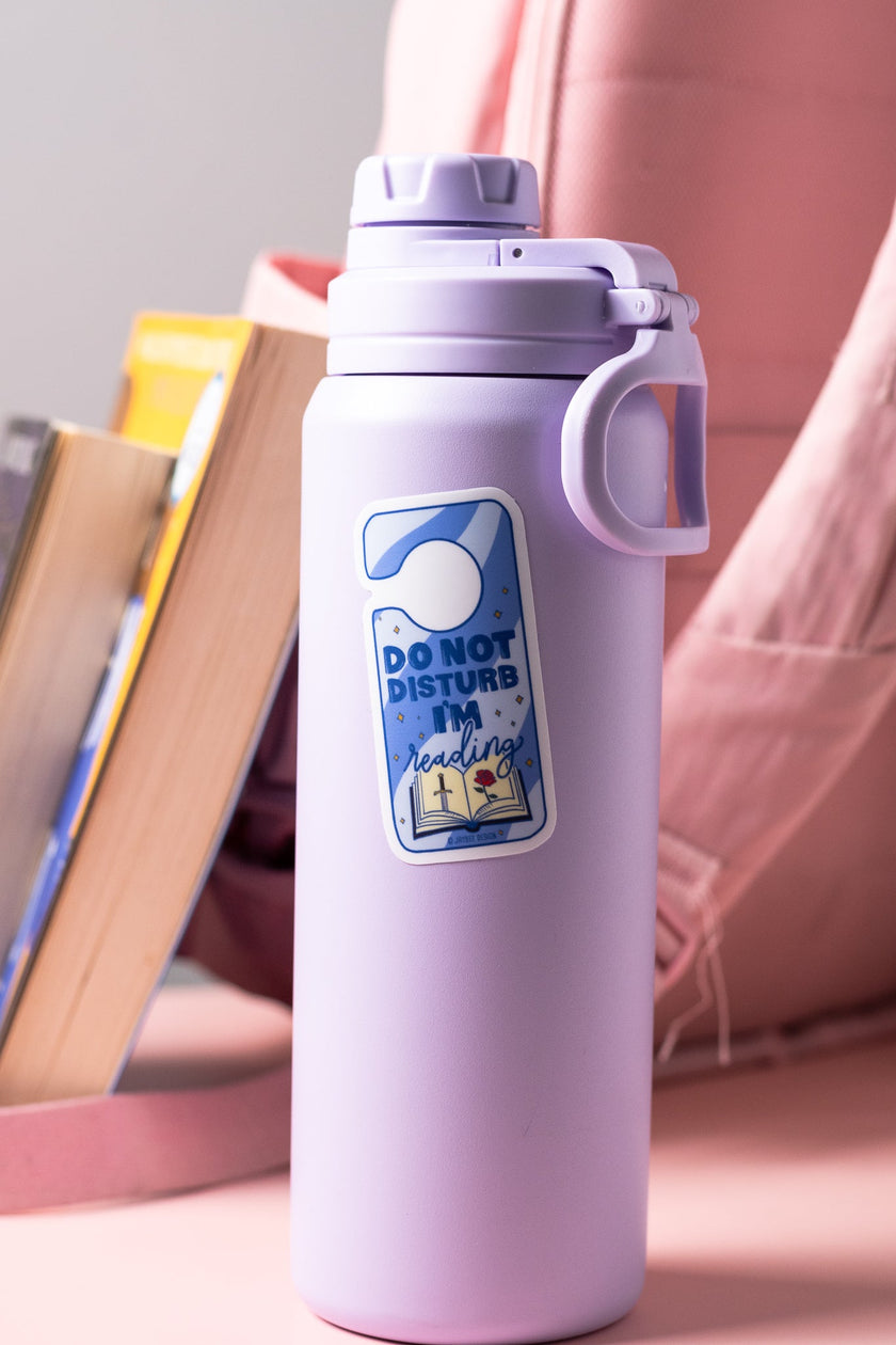 Do Not Disturb I'm Reading Coloured Vinyl Sticker