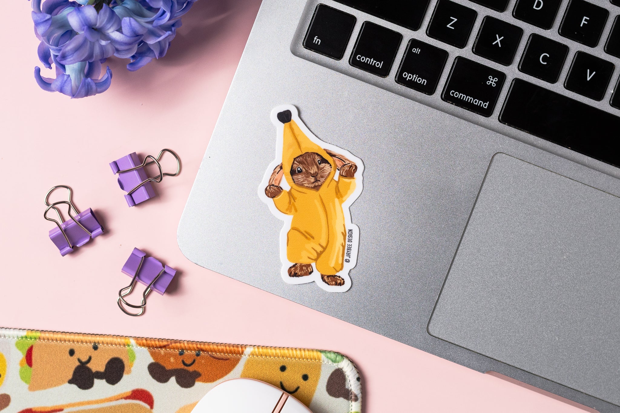 Banana Bunny Vinyl Sticker