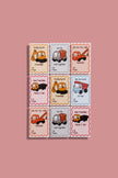 Construction Valentine Set - Card Set