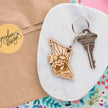 Wood British Columbia Keychain