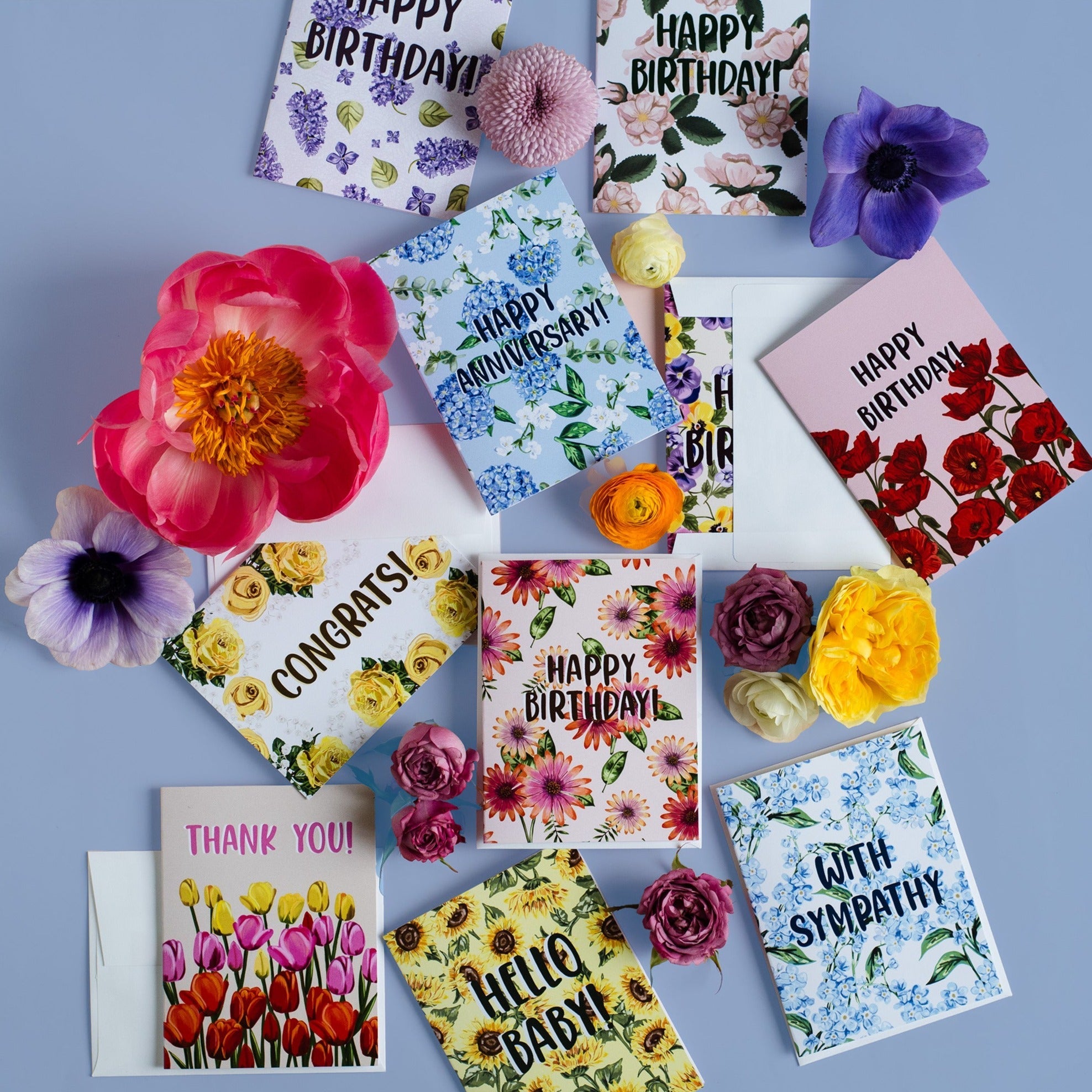 Garden Party Set  - 10 Assorted Greeting Cards