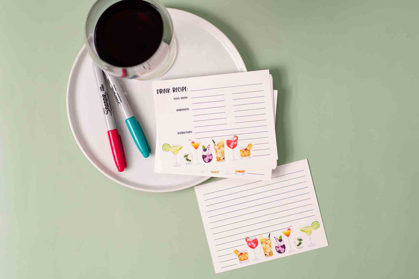 Drink Recipe Cards
