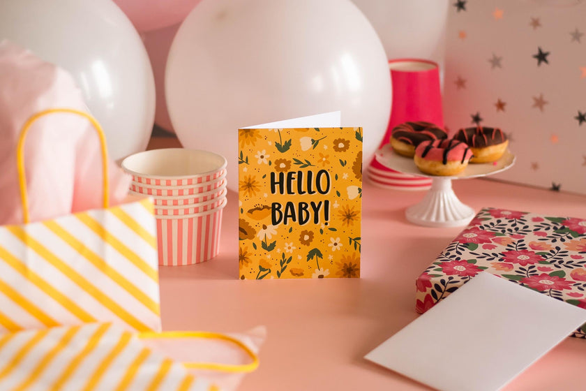 Hello Baby!- Greeting Card