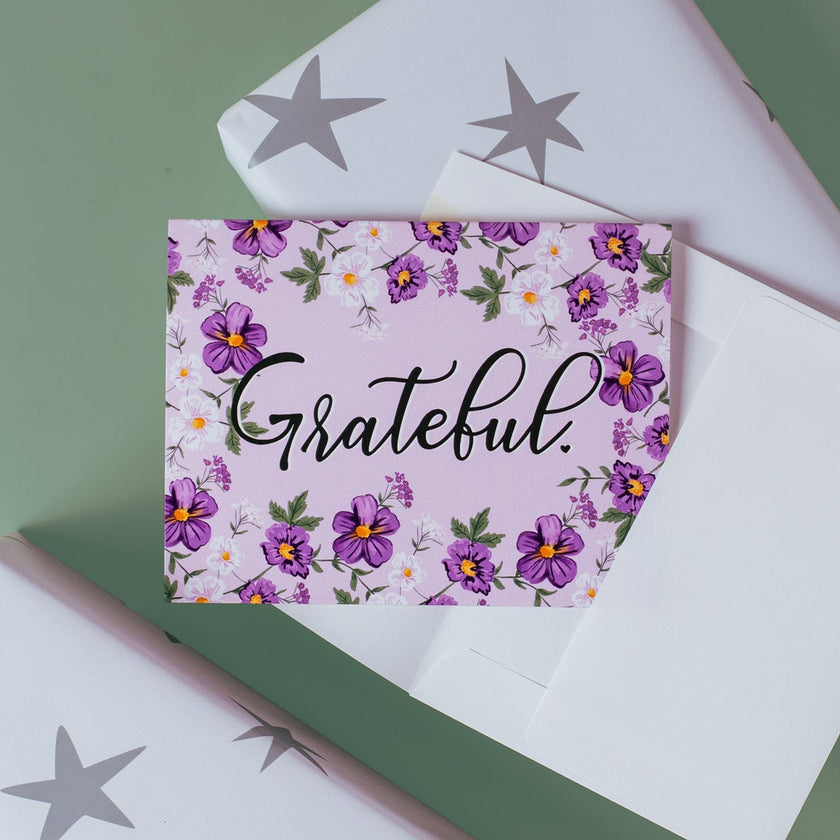 Grateful - Greeting Card