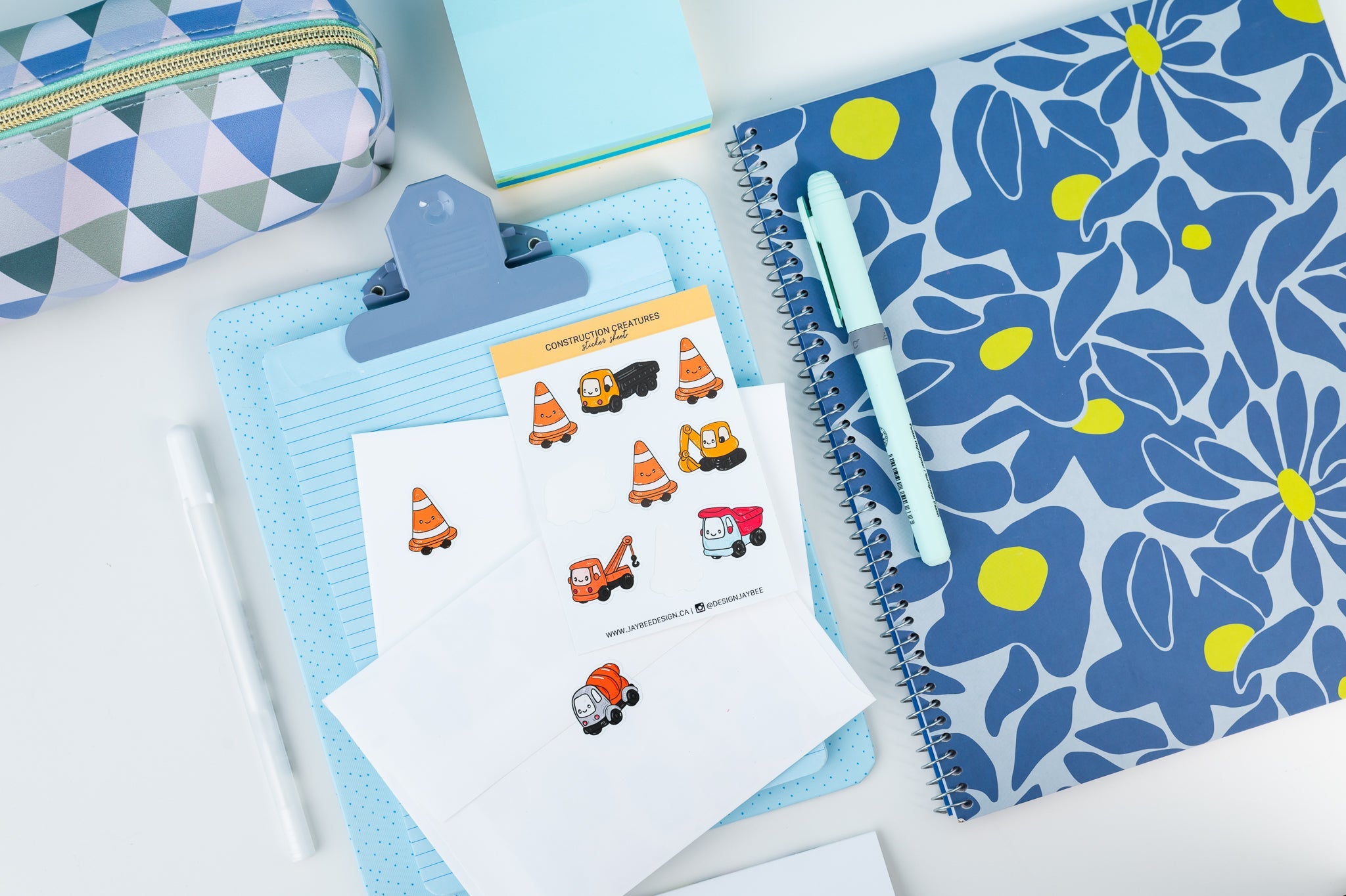 Construction Mini Sticker Sheet