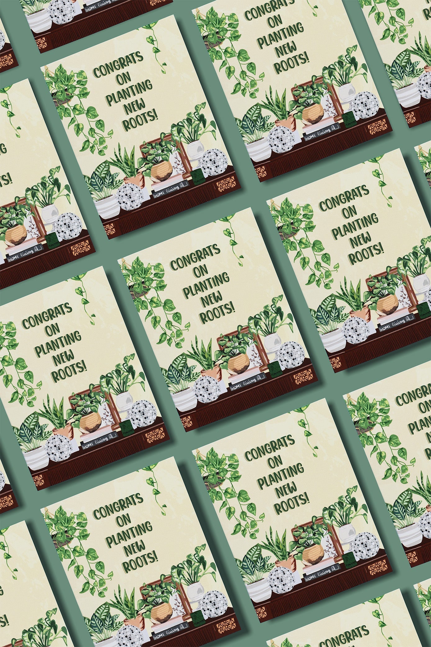 Congrats On Planting New Roots! - Greeting Card