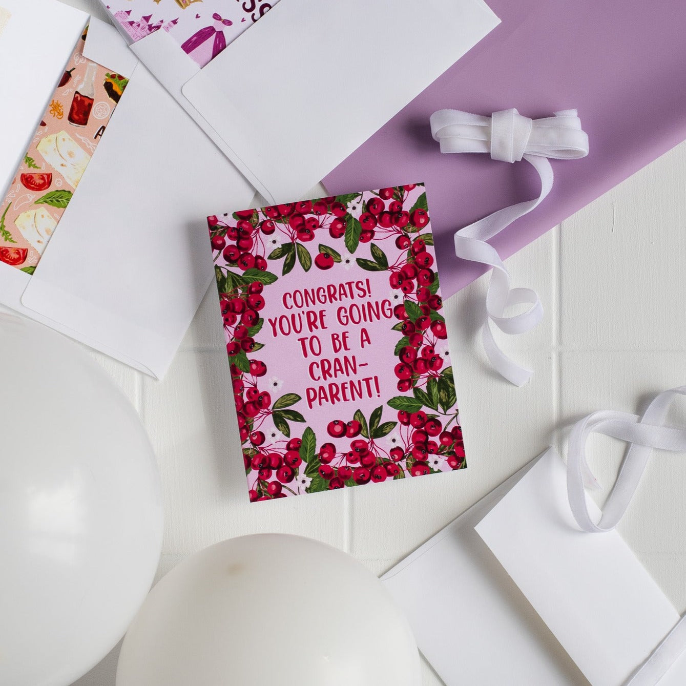 Congrats! You're Going To Be A Cran-parent! - Greeting Card