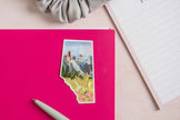 Calgary Skyline Alberta Matte Sticker