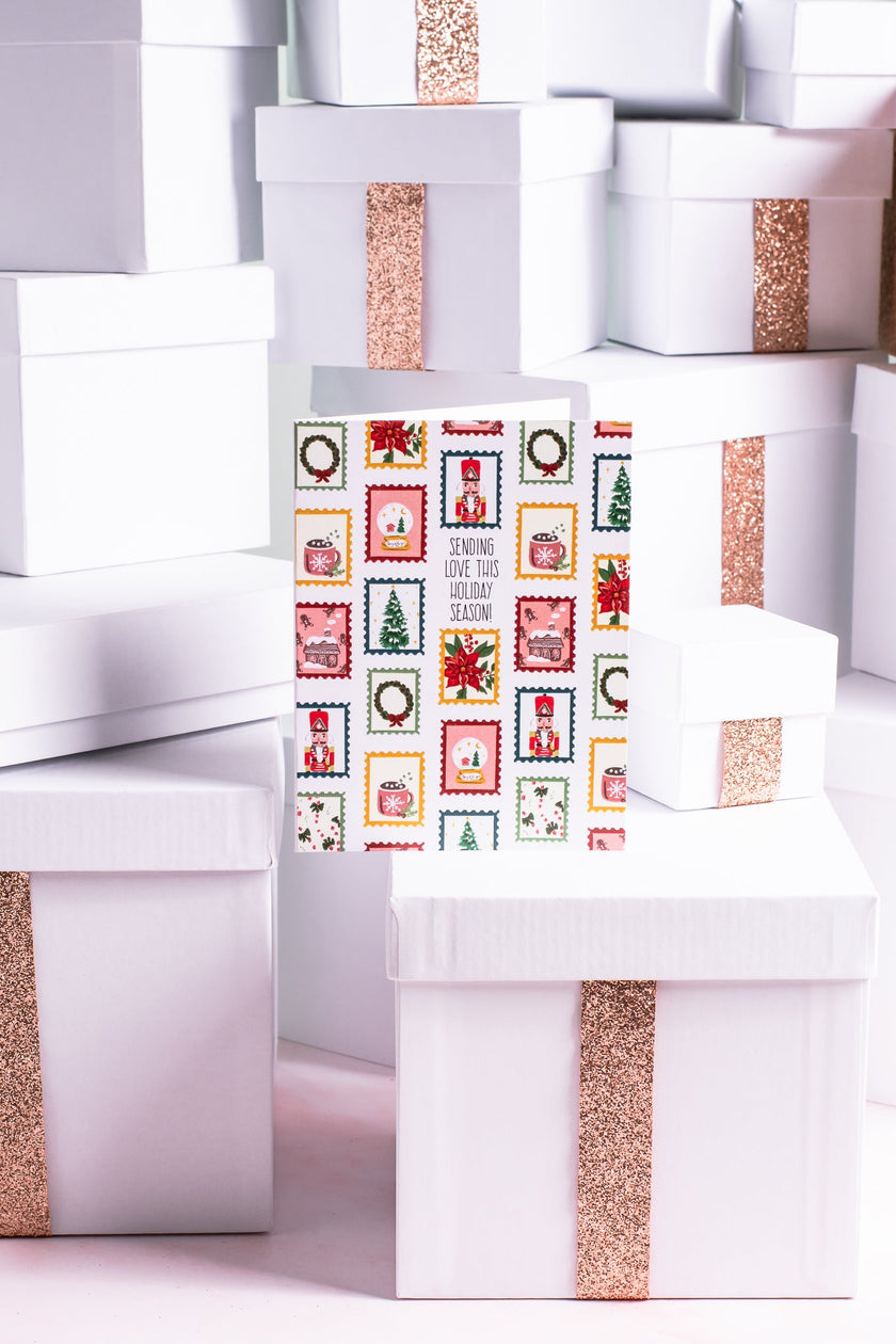 Sending Love This Holiday Season - Greeting Card