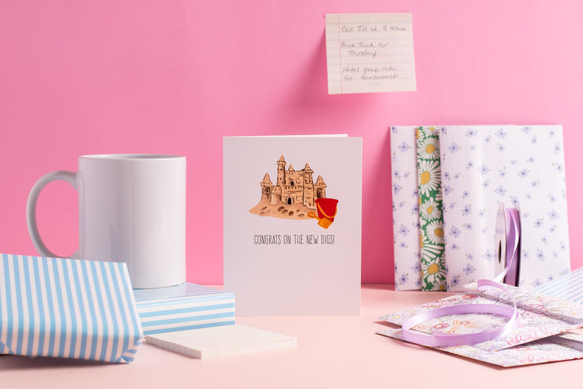 Congrats On The New Digs! - Greeting Card