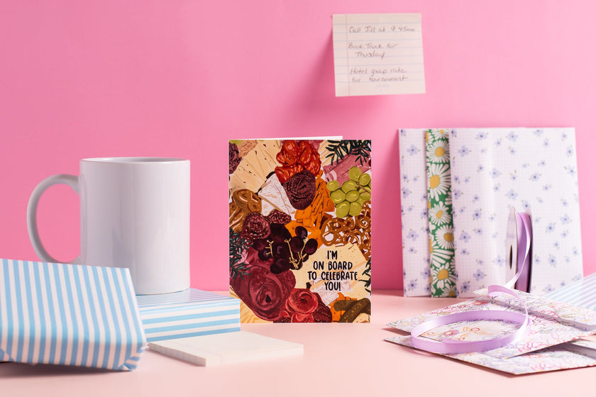 I'm On Board To Celebrate You! - Greeting Card