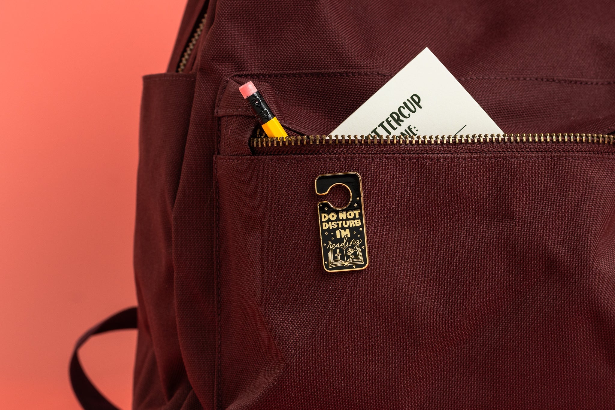 Do Not Disturb I'm Reading Enamel Pin