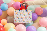 Rainbow Birthday Cake Pattern Gift Bag