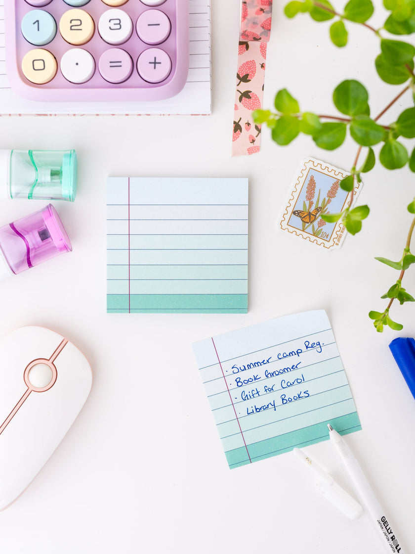 Ocean Teal Sticky Notes