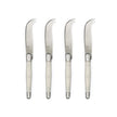 Jean Dubost - Laguiole Mini Cheese Knife ABS Pearl White 4pc
