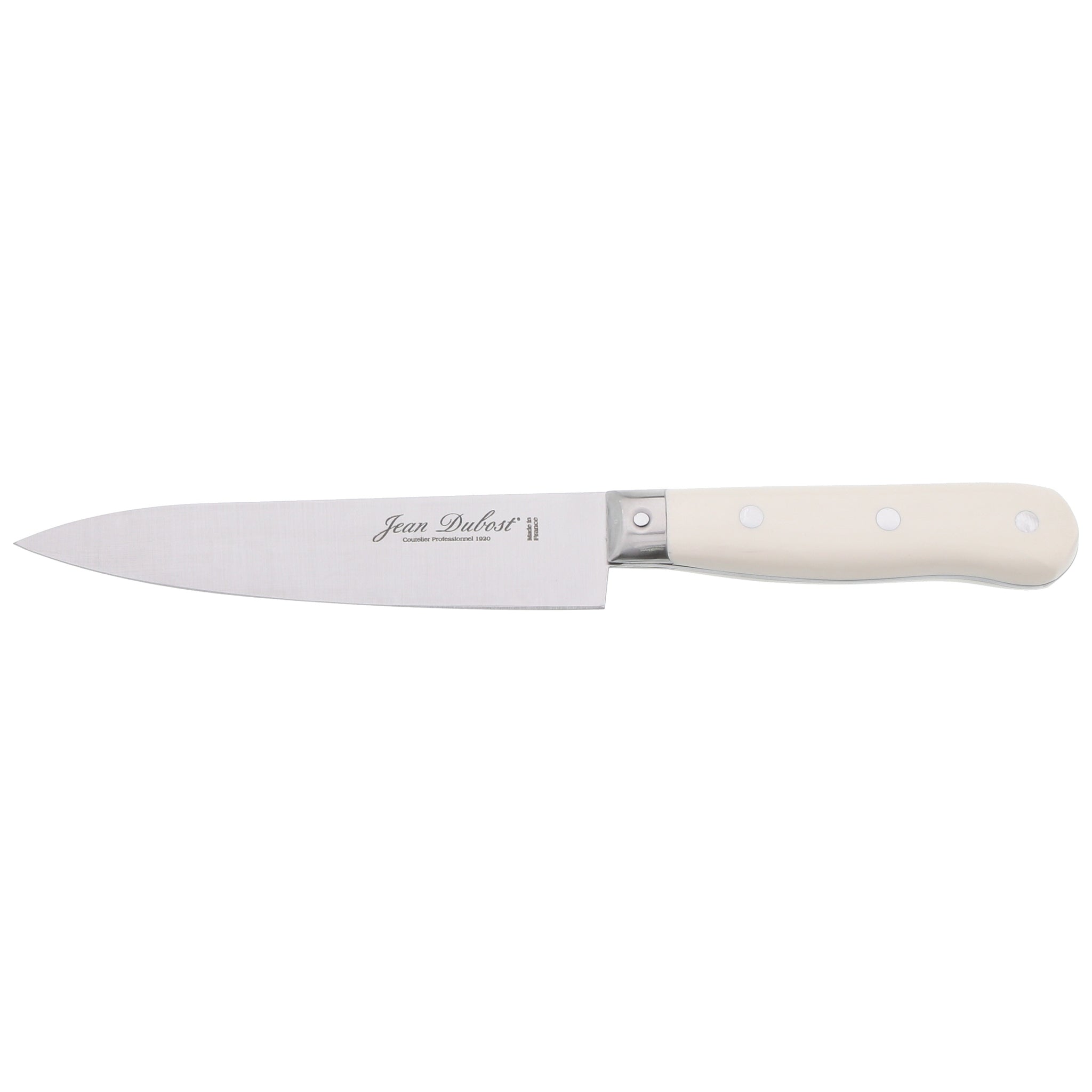 Jean Dubost - POM White Handle 1920 1920 Kitchen Knife