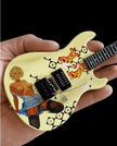 Jerry Cantrell Vintage Blue Dress G & L Rampage Handmade Mini Guitar Model