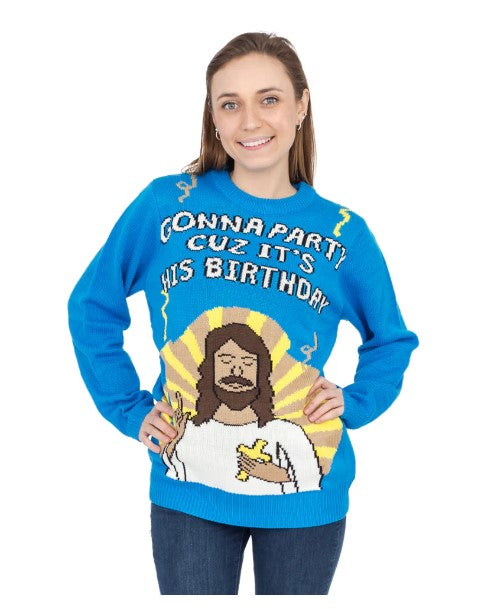 Pull de fête pour l'anniversaire de Jésus
