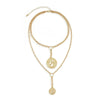Jewelry Portrait Embossed Tassel Necklace Female