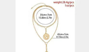 Jewelry Portrait Embossed Tassel Necklace Female