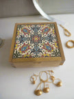 Handcrafted Ceramic & Wood Jewelry Box – 6