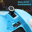 Qaba 12V Bumper Car for Toddlers, Ride On Car with 360 Degree Remote Control, Lights Music Horn, for 1.5-5 Years, Light Blue