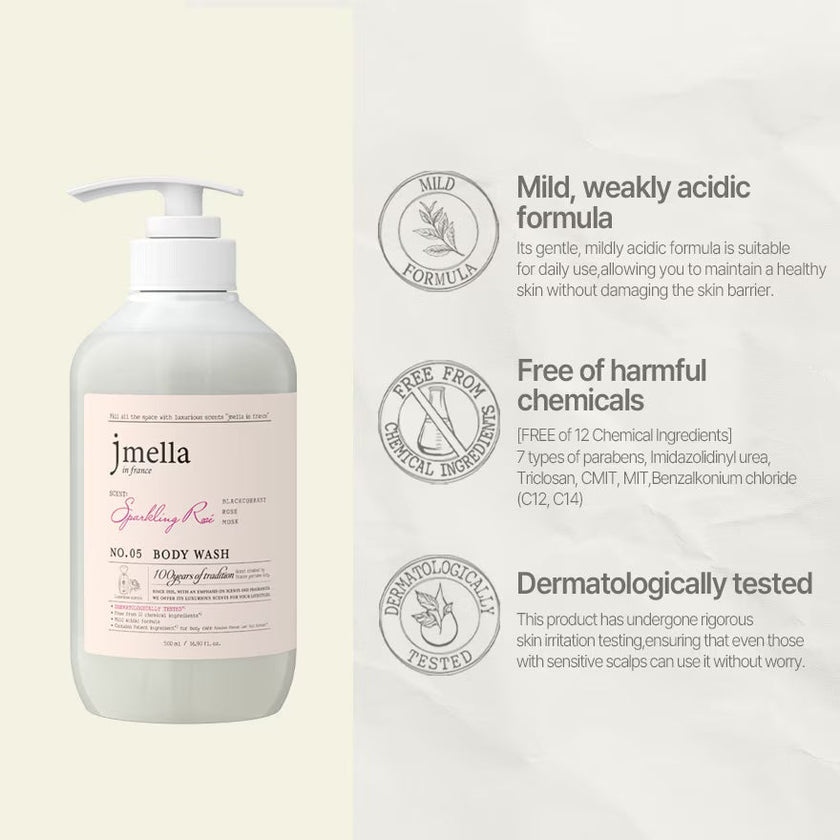 Jmella In France Sparkling Rose Body Wash 500ml