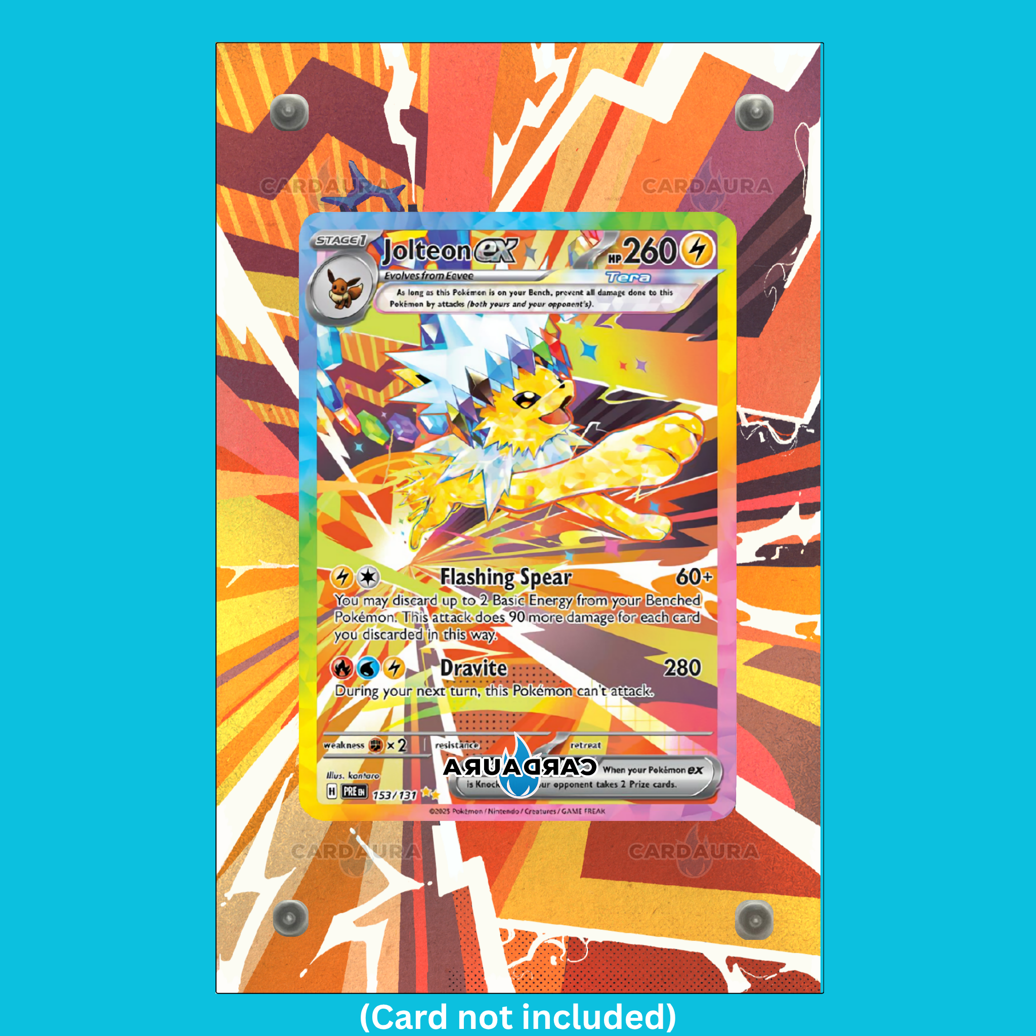 Jolteon EX 153/131 Prismatic Evolution (Ungraded) Display Case