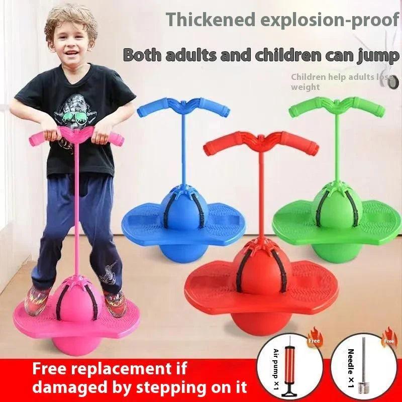 Jumping Ball Children's Bouncing Ball Adult Balance Fitness Elastic Ball Toys Kids Bouncing Ball