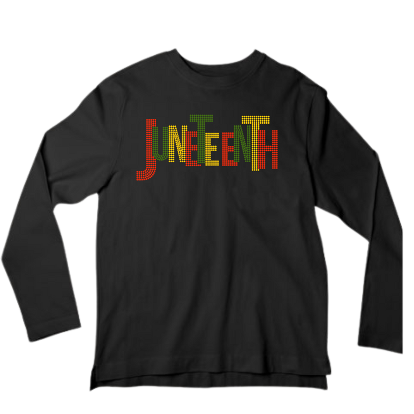 Juneteenth Rhinestone Shirt – Freedom Celebration Sparkle Bling Tee | Blingdazzel