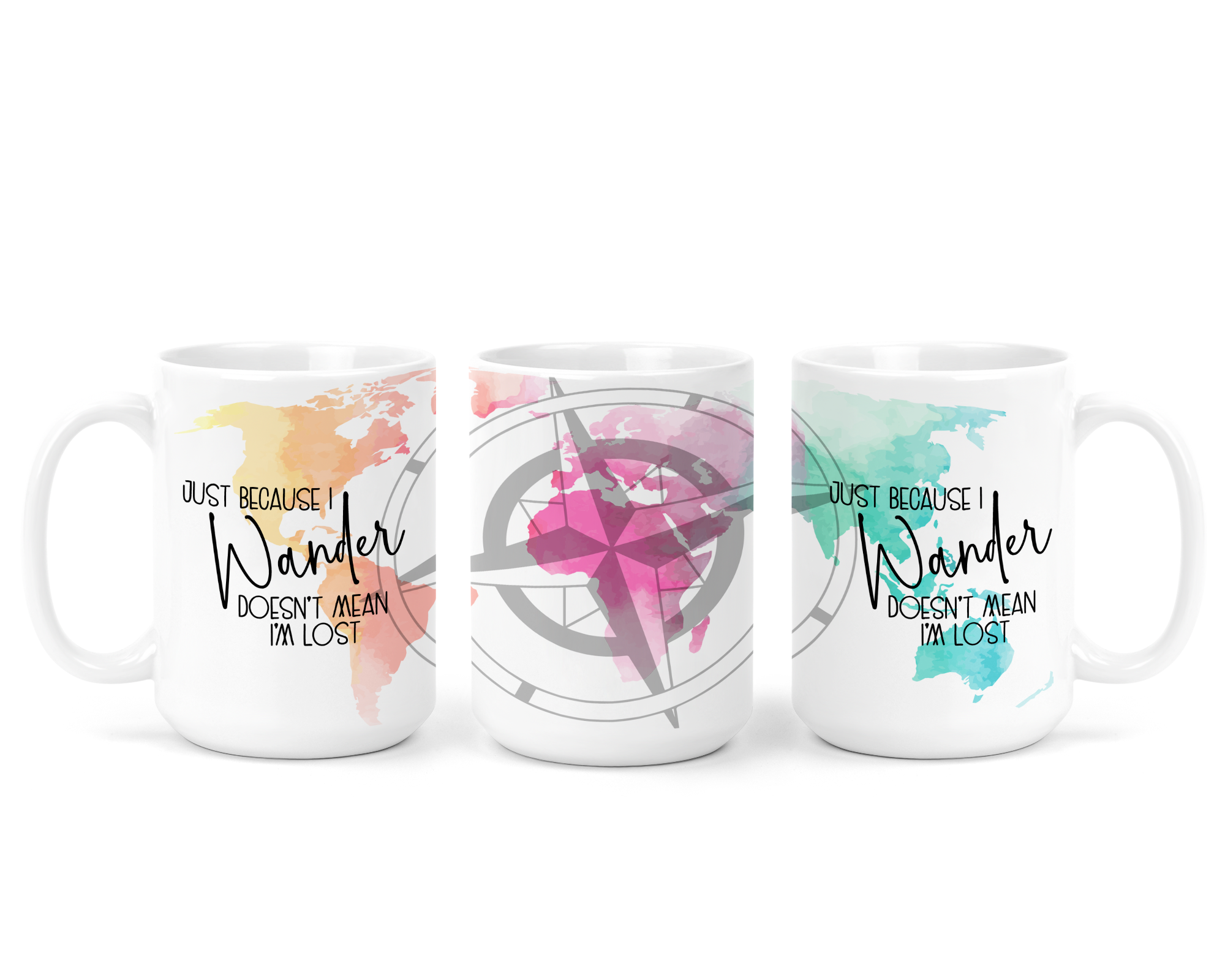 Just Because I Wander Ceramic Mug