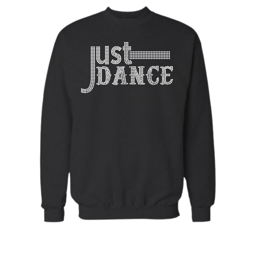 Just Dance Rhinestone Shirt – Dance Lover Sparkle Bling Tee | Blingdazzel