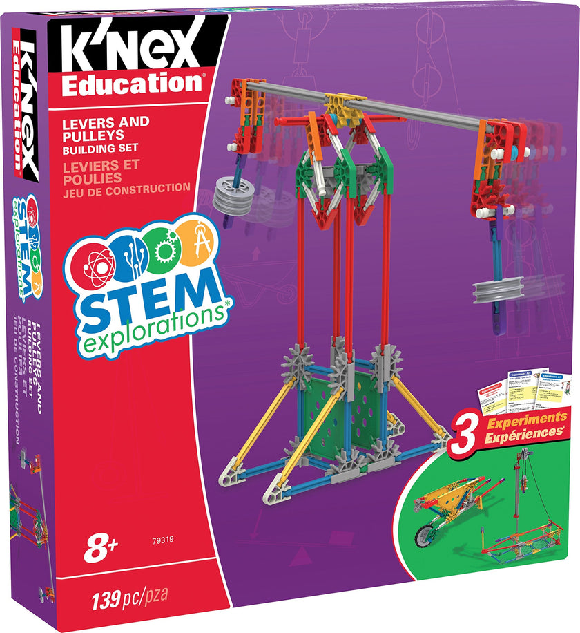K'NEX Education - STEM - 139 pièces - Poussoirs et poulies
