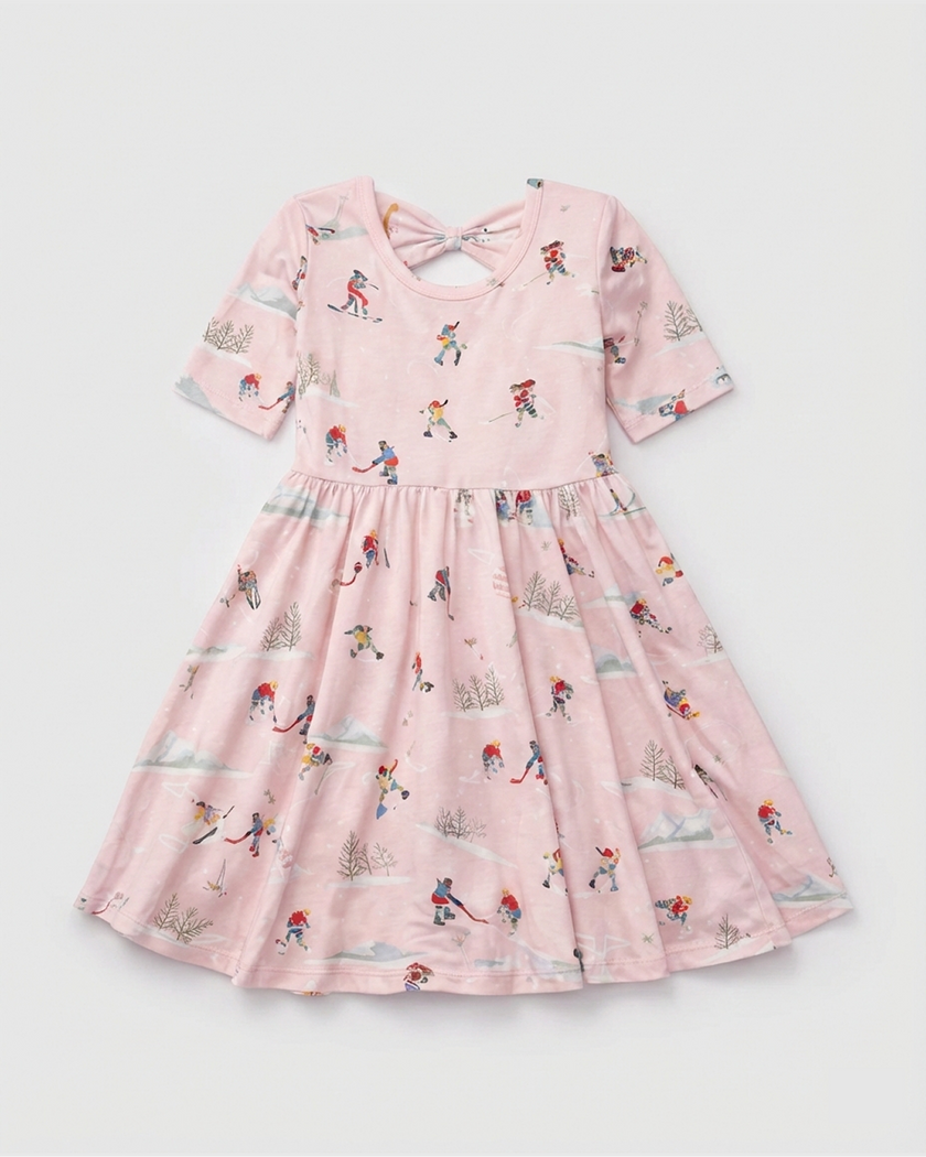 Short Sleeve Skater Dress - She Shoots She Scores