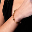 Bracelet fantaisie KAMA avec maillons ovales et perles assemblées