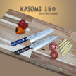 KASUMI 180- Damascus VG10 Santoku Knife 180mm-RB