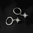 KAYLIN Silver : Mini boucles d'oreilles avec breloque étoile