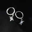 KAYLIN Silver : Mini boucles d'oreilles avec breloque étoile