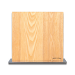 Ginza Steel Magnetic Wood Block – Ash Wood with Metal Base